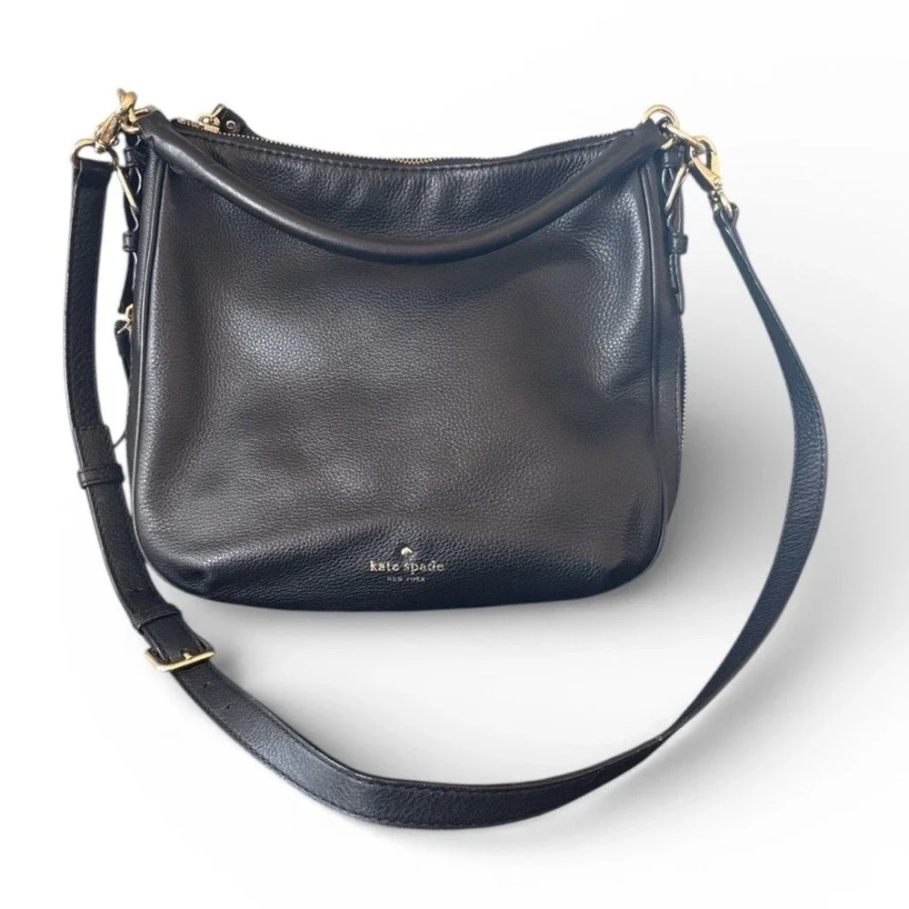 Kate‎ Spade Cobble Hill Black Pebble Leather Shoulder Hand Bag